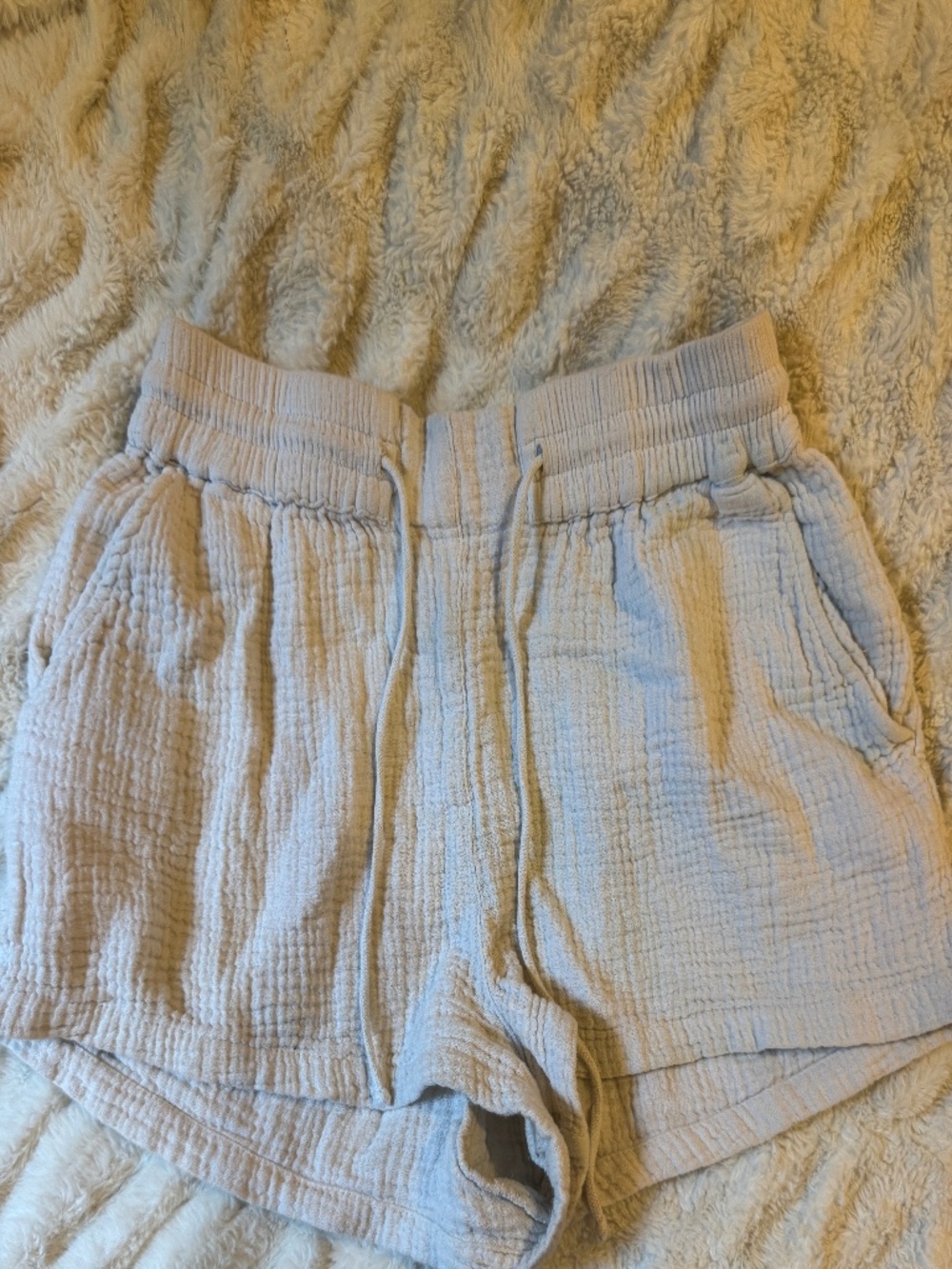 White Linen Billabong Shorts